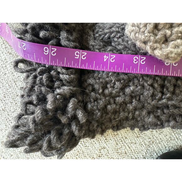 Lucy Iburg Handmade Ecuadorian 100% Wool Belted Cardigan Sweater - M - Picture 7 of 7